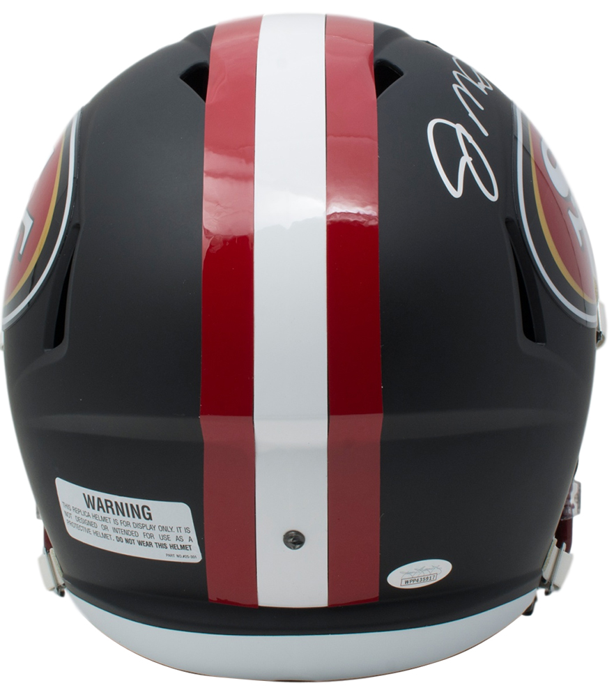 Joe Montana Signed San Francisco 49ers Full-Size Matte Black Speed Helmet (JSA COA) at PristineAuction.com Joe Montana Signed San Francisco 49ers Full-Size Matte Black Speed Helmet (JSA COA) at PristineAuction.com