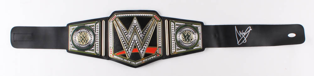 A.J. Styles Signed WWE World Heavyweight Champion Belt (JSA COA) at PristineAuction.com A.J. Styles Signed WWE World Heavyweight Champion Belt (JSA COA) at PristineAuction.com