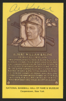 Al Kaline Signed Gold Hall of Fame Plaque Postcard (JSA COA) at PristineAuction.com