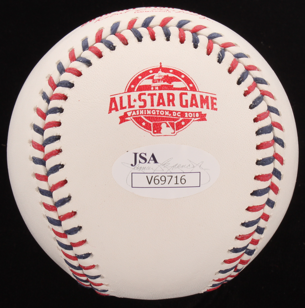 Jose Ramirez Signed Official 2018 All-Star Game Logo Baseball (JSA COA) at PristineAuction.com Jose Ramirez Signed Official 2018 All-Star Game Logo Baseball (JSA COA) at PristineAuction.com