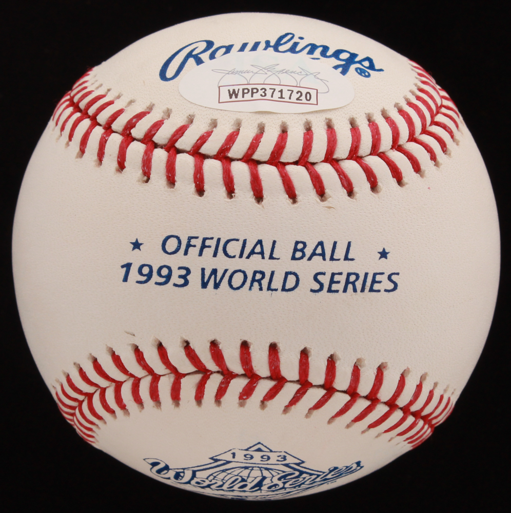 Joe Carter Signed 1993 World Series Baseball (JSA COA) at PristineAuction.com Joe Carter Signed 1993 World Series Baseball (JSA COA) at PristineAuction.com