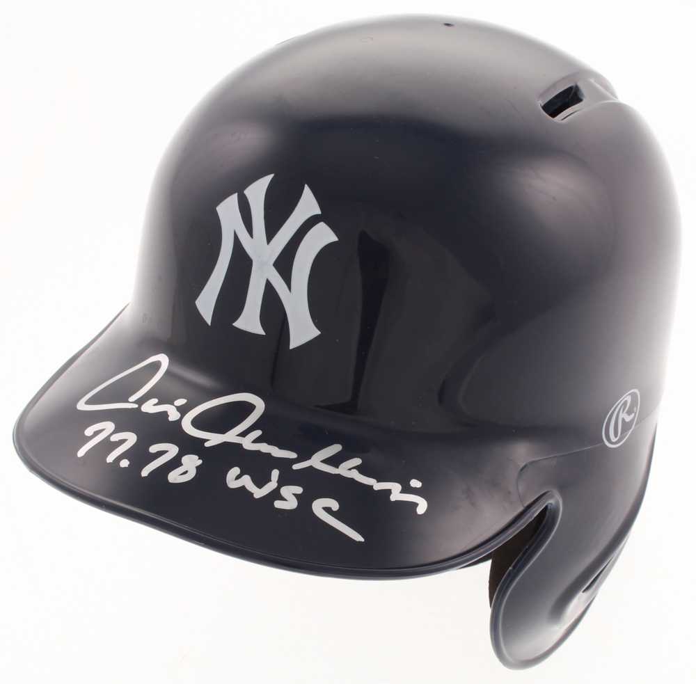 Chris Chambliss Signed New York Yankees Mini Batting Helmet with