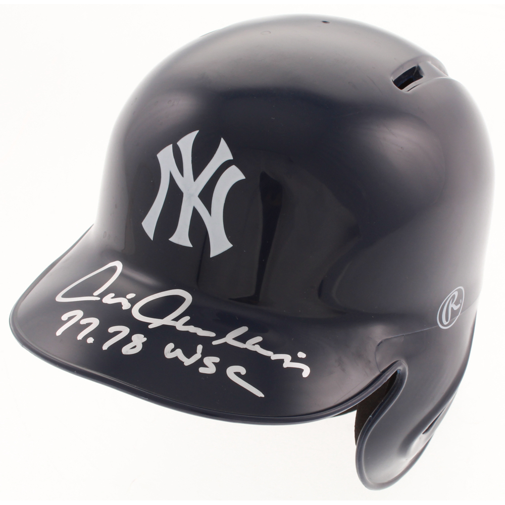Chris Chambliss Signed New York Yankees Mini Batting Helmet with