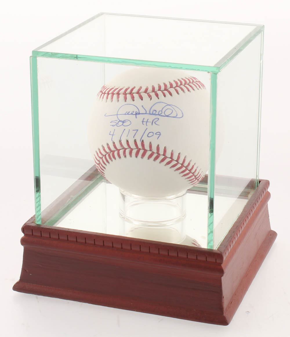 Gary Sheffield Signed OML Baseball Inscribed "500 HR 4/17/09" with Display Case (PSA COA) at PristineAuction.com Gary Sheffield Signed OML Baseball Inscribed "500 HR 4/17/09" with Display Case (PSA COA) at PristineAuction.com