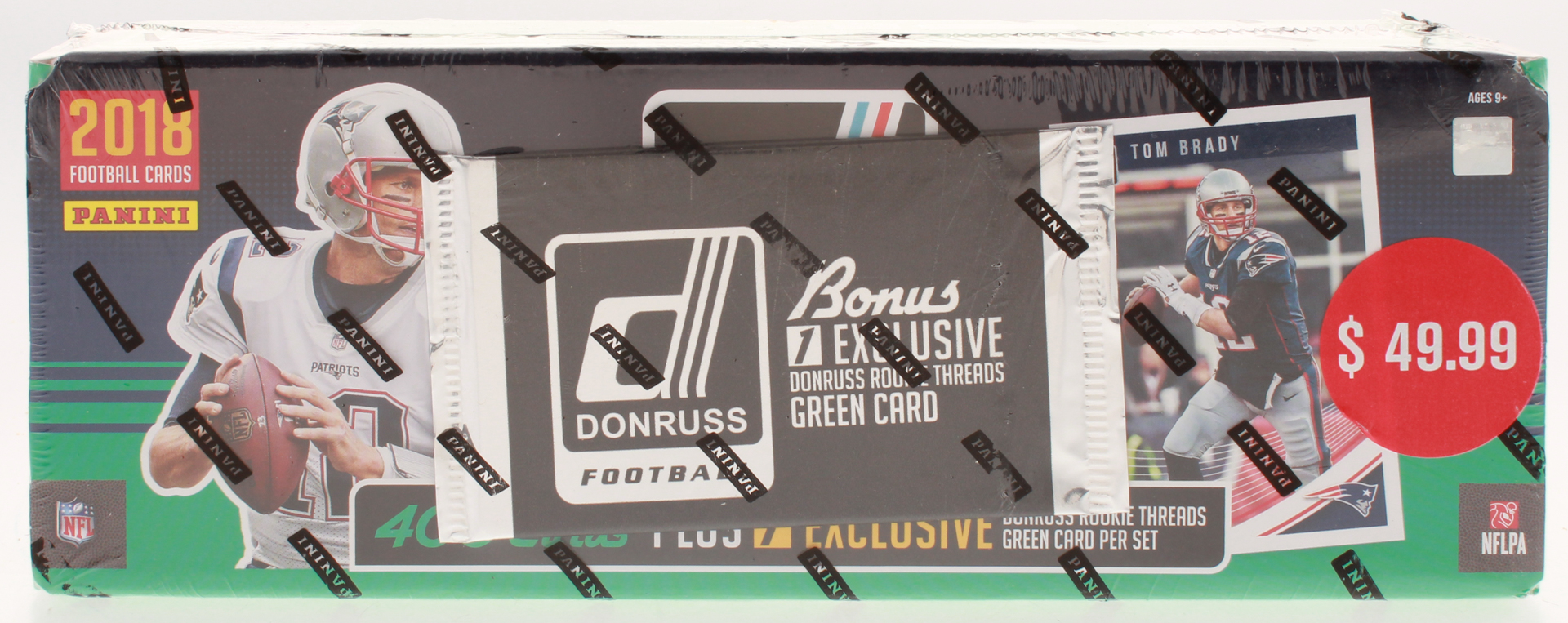 2018 Panini Donruss Football Card Complete Set of (400) Cards with (1) Exclusive Rookie Threads Green Card at PristineAuction.com 2018 Panini Donruss Football Card Complete Set of (400) Cards with (1) Exclusive Rookie Threads Green Card at PristineAuction.com