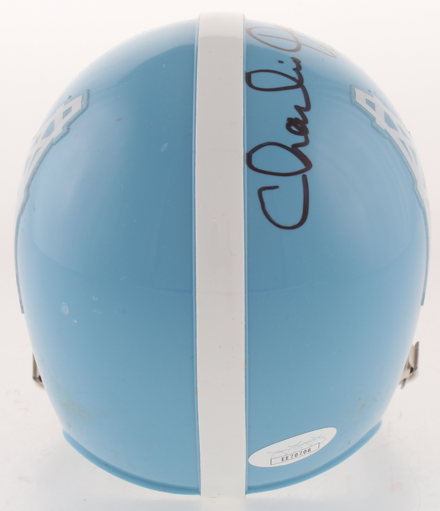 Charlie Joiner Signed Houston Oilers Mini Helmet Inscribed "HOF 96" (JSA COA) at PristineAuction.com Charlie Joiner Signed Houston Oilers Mini Helmet Inscribed "HOF 96" (JSA COA) at PristineAuction.com