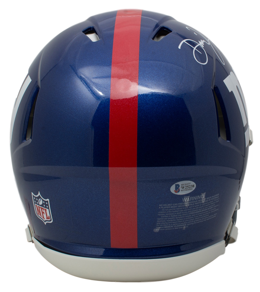 Daniel Jones Signed Giants Full-Size Authentic On-Field Speed Helmet (Beckett COA) at PristineAuction.com Daniel Jones Signed Giants Full-Size Authentic On-Field Speed Helmet (Beckett COA) at PristineAuction.com