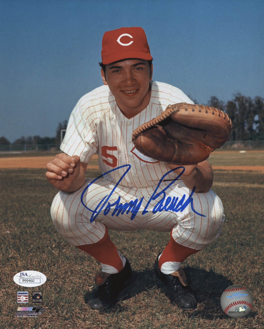Johnny Bench Signed Cincinnati Reds 8x10 Photo (JSA COA) at PristineAuction.com Johnny Bench Signed Cincinnati Reds 8x10 Photo (JSA COA) at PristineAuction.com
