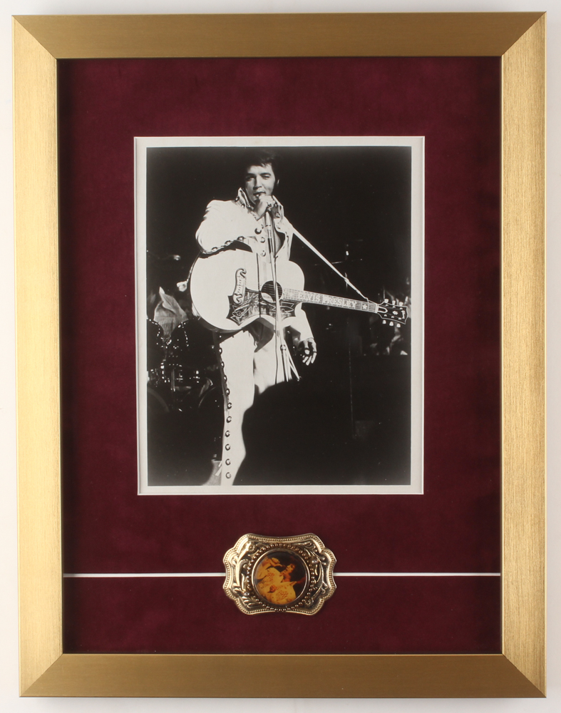 Elvis Presley 14x18 Custom Framed Photo Display with Commemorative ...