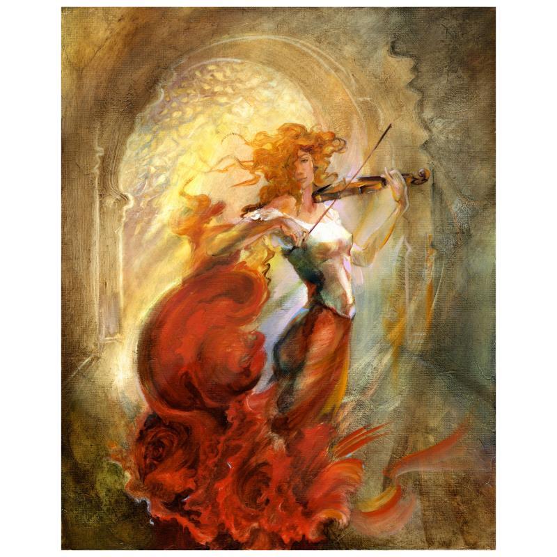 Lena Sotskova Signed "Firebird" 20x16 Original Oil Painting on Canvas at PristineAuction.com Lena Sotskova Signed "Firebird" 20x16 Original Oil Painting on Canvas at PristineAuction.com