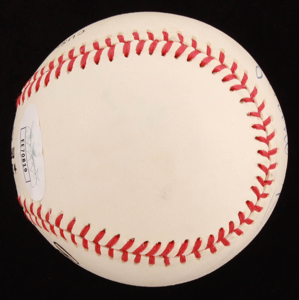 Stan Musial Signed ONL Baseball with Hand-Drawn Portrait (JSA COA) at PristineAuction.com Stan Musial Signed ONL Baseball with Hand-Drawn Portrait (JSA COA) at PristineAuction.com