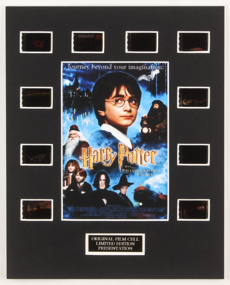 "Harry Potter and the Philosopher's Stone" LE 8x10 Custom Matted Original Film / Movie Cell Display at PristineAuction.com "Harry Potter and the Philosopher's Stone" LE 8x10 Custom Matted Original Film / Movie Cell Display at PristineAuction.com