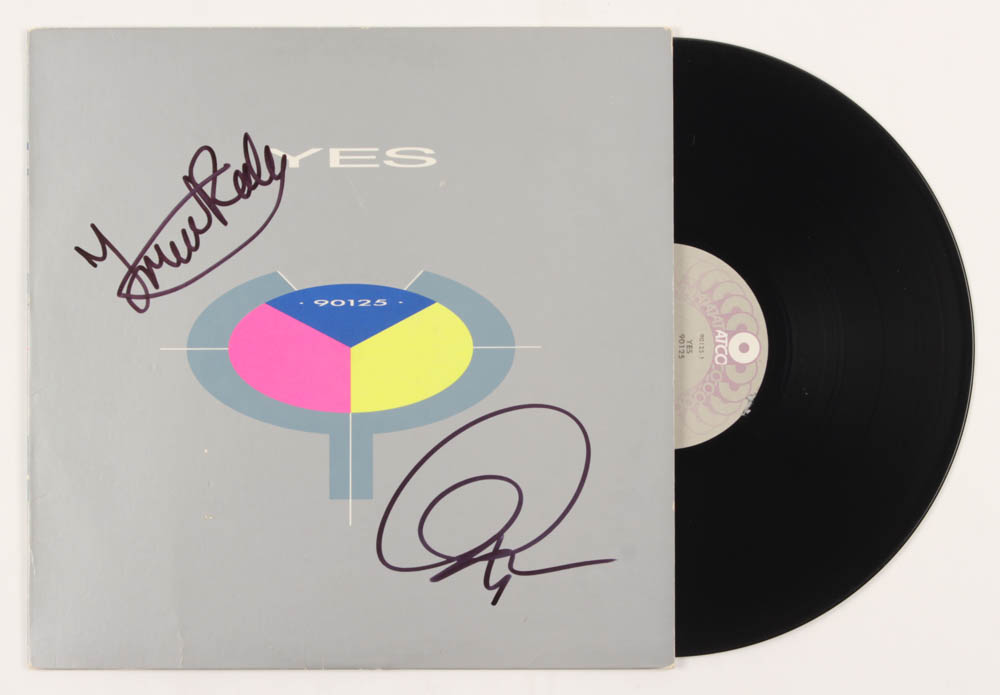 Jon Anderson & Trevor Rabin Signed YES "90125" Vinyl Record Album (JSA COA) at PristineAuction.com Jon Anderson & Trevor Rabin Signed YES "90125" Vinyl Record Album (JSA COA) at PristineAuction.com