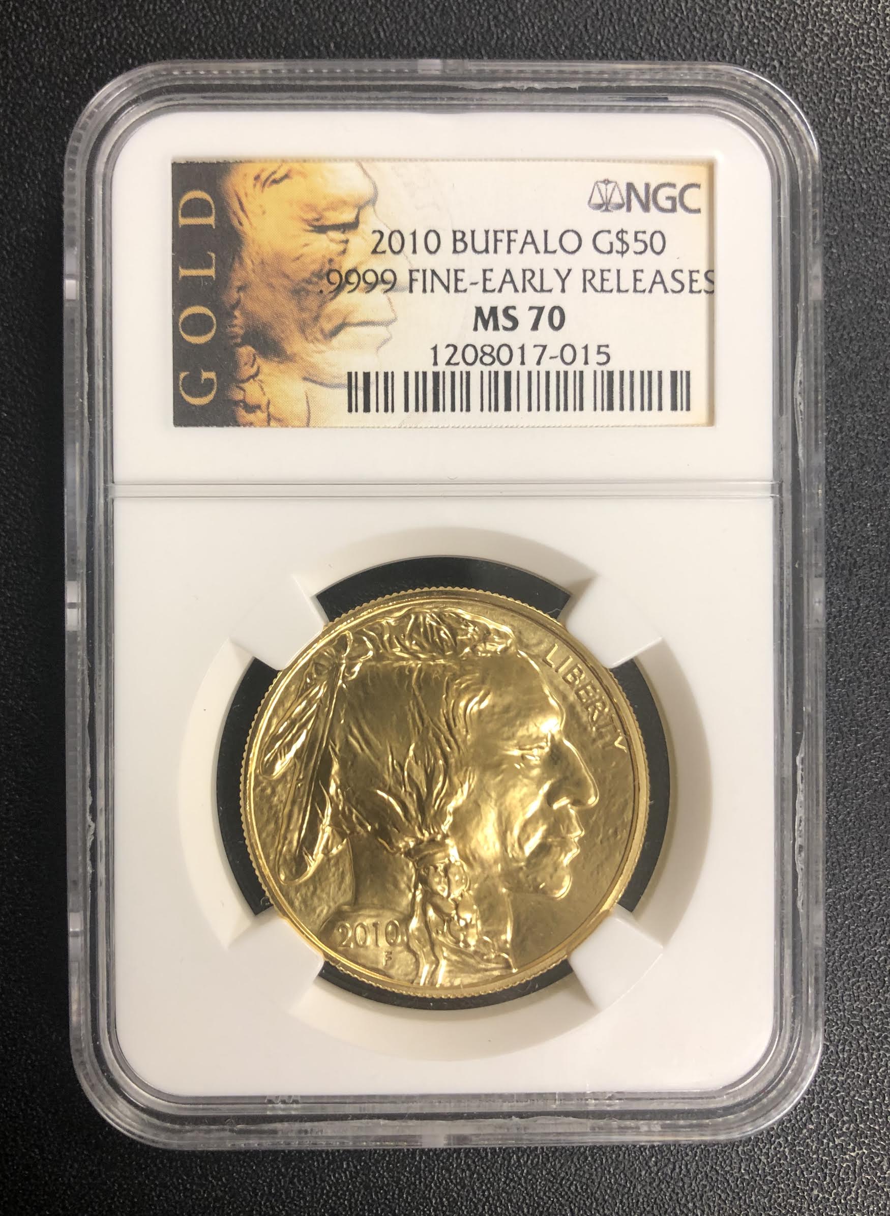 2010 $50 Buffalo Gold Coin - Early Releases (NGC MS 70) at PristineAuction.com 2010 $50 Buffalo Gold Coin - Early Releases (NGC MS 70) at PristineAuction.com