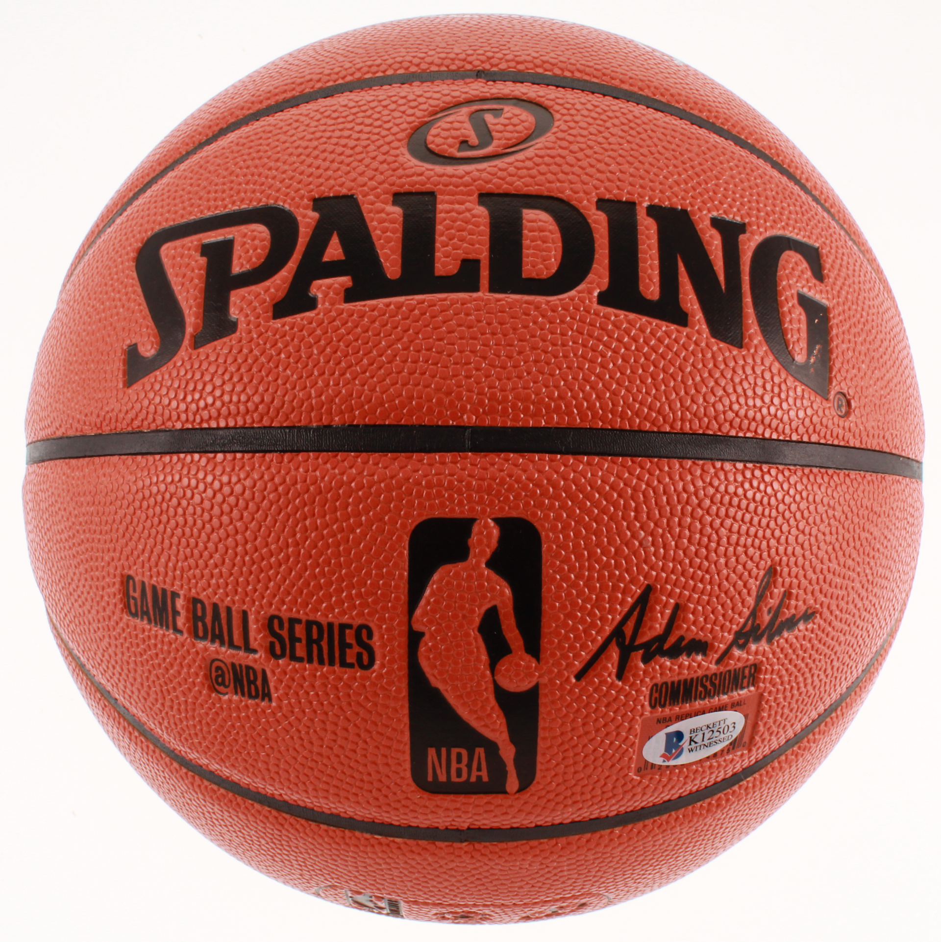 Larry Bird & Magic Johnson Signed NBA Game Ball Series Basketball (Beckett COA) at PristineAuction.com Larry Bird & Magic Johnson Signed NBA Game Ball Series Basketball (Beckett COA) at PristineAuction.com