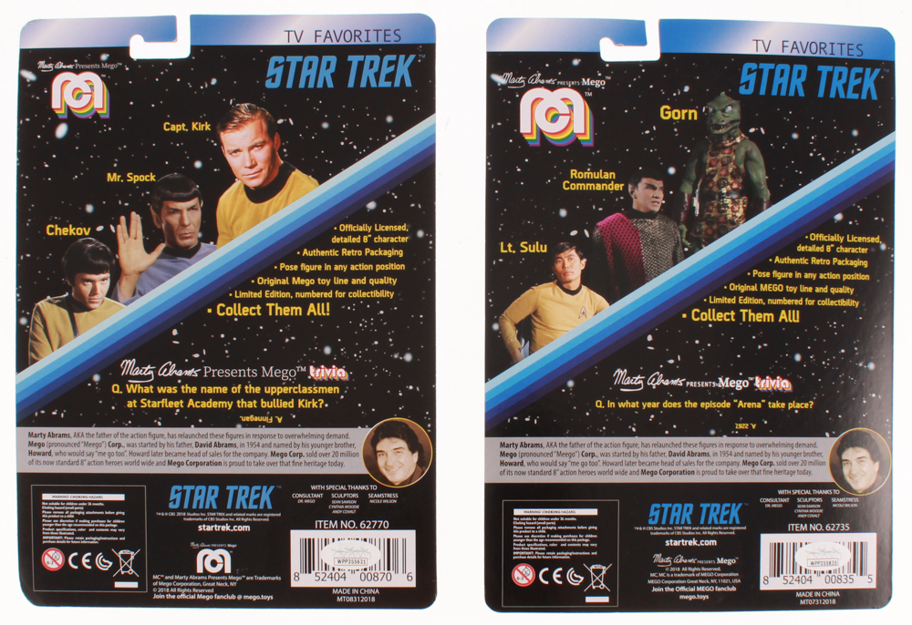 Lot of (2) Signed "Star Trek" Figures with William Shatner & Bobby Clark (JSA COA) at PristineAuction.com Lot of (2) Signed "Star Trek" Figures with William Shatner & Bobby Clark (JSA COA) at PristineAuction.com