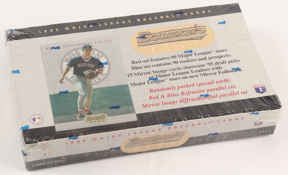 1995 Bowman's Best Baseball Unopened Box of (24) Packs Pristine Auction