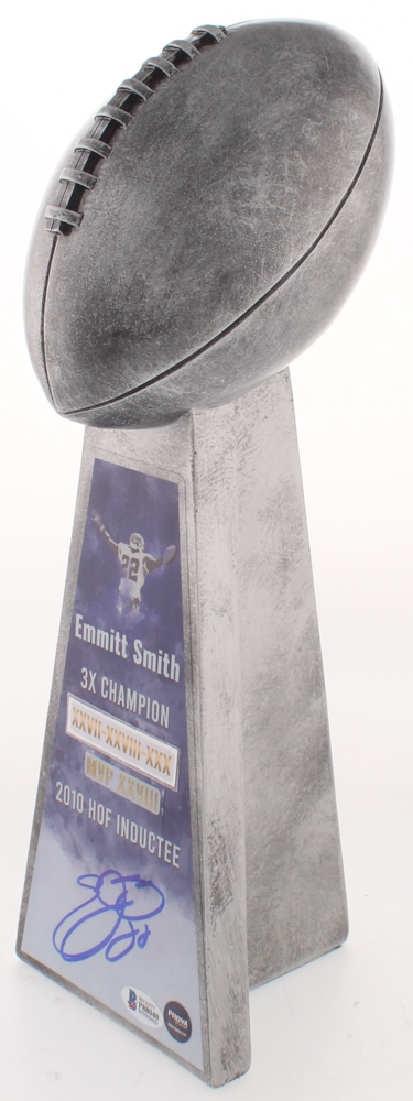 Emmitt Smith - Cowboys - Signed Large Lombardi Trophy (PROVA COA & Beckett COA) at PristineAuction.com Emmitt Smith - Cowboys - Signed Large Lombardi Trophy (PROVA COA & Beckett COA) at PristineAuction.com