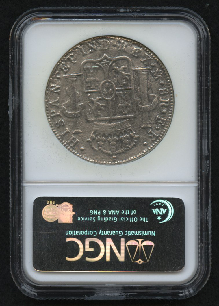 1783-MO FF Mexico 8 Reales Silver Coin - El Cazador - Original Shipwreck Coin (NGC Genuine) at PristineAuction.com 1783-MO FF Mexico 8 Reales Silver Coin - El Cazador - Original Shipwreck Coin (NGC Genuine) at PristineAuction.com