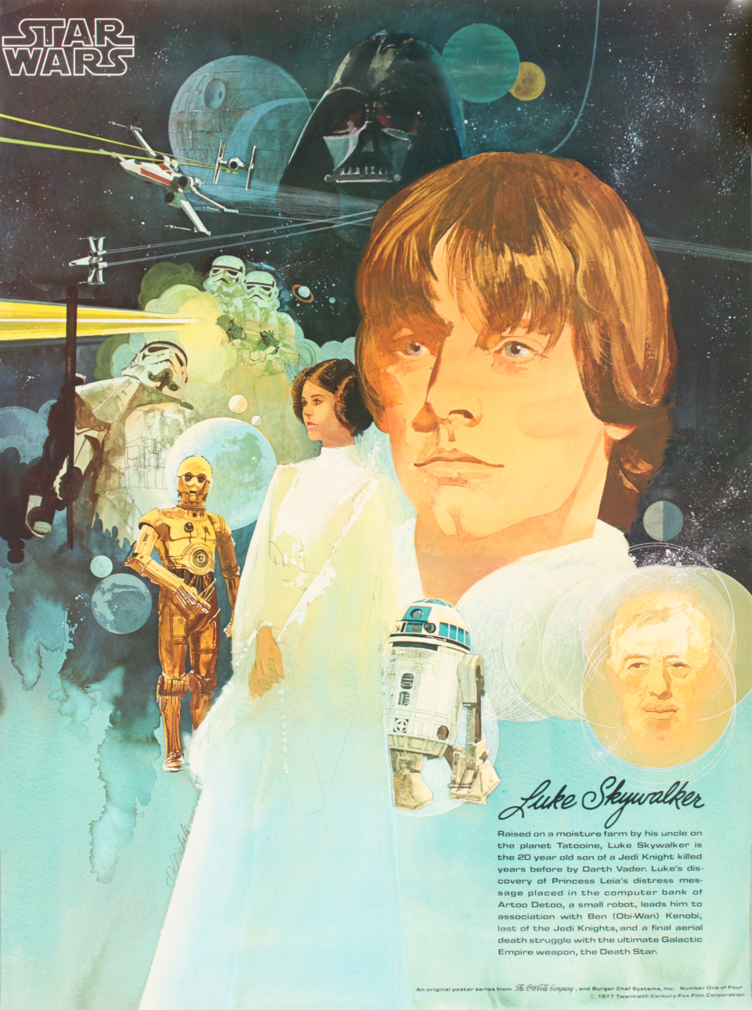 Vintage 1977 "Star Wars" 18x24 Coca-Cola Promotional Poster at PristineAuction.com Vintage 1977 "Star Wars" 18x24 Coca-Cola Promotional Poster at PristineAuction.com