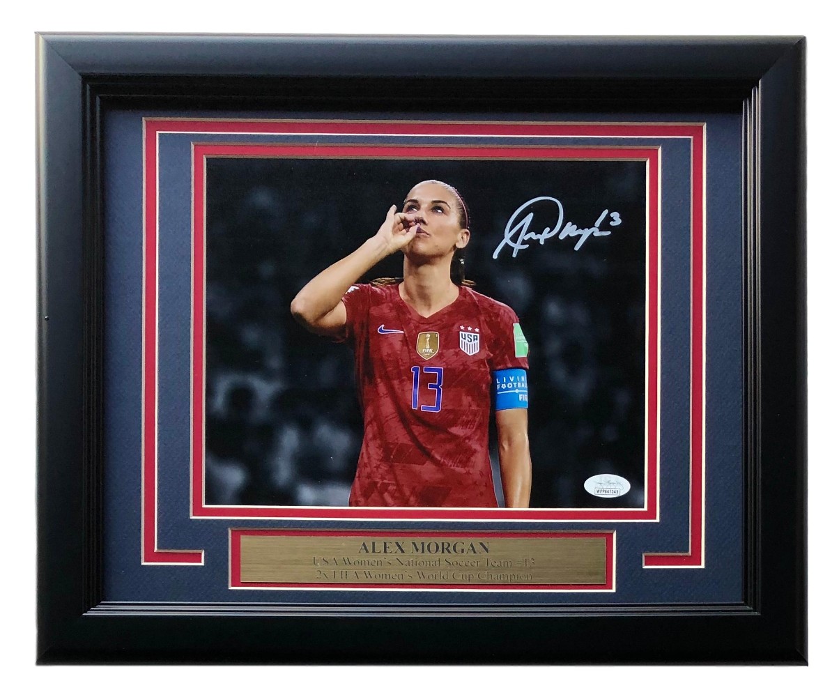 Alex Morgan Signed Team USA 11x14 Custom Framed Photo Display (JSA COA) at PristineAuction.com Alex Morgan Signed Team USA 11x14 Custom Framed Photo Display (JSA COA) at PristineAuction.com