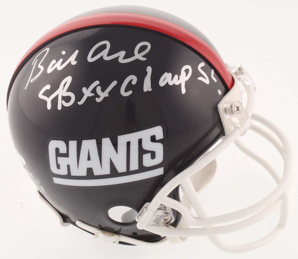 Billy Ard Signed New York Giants Logo Mini Helmet Inscribed 