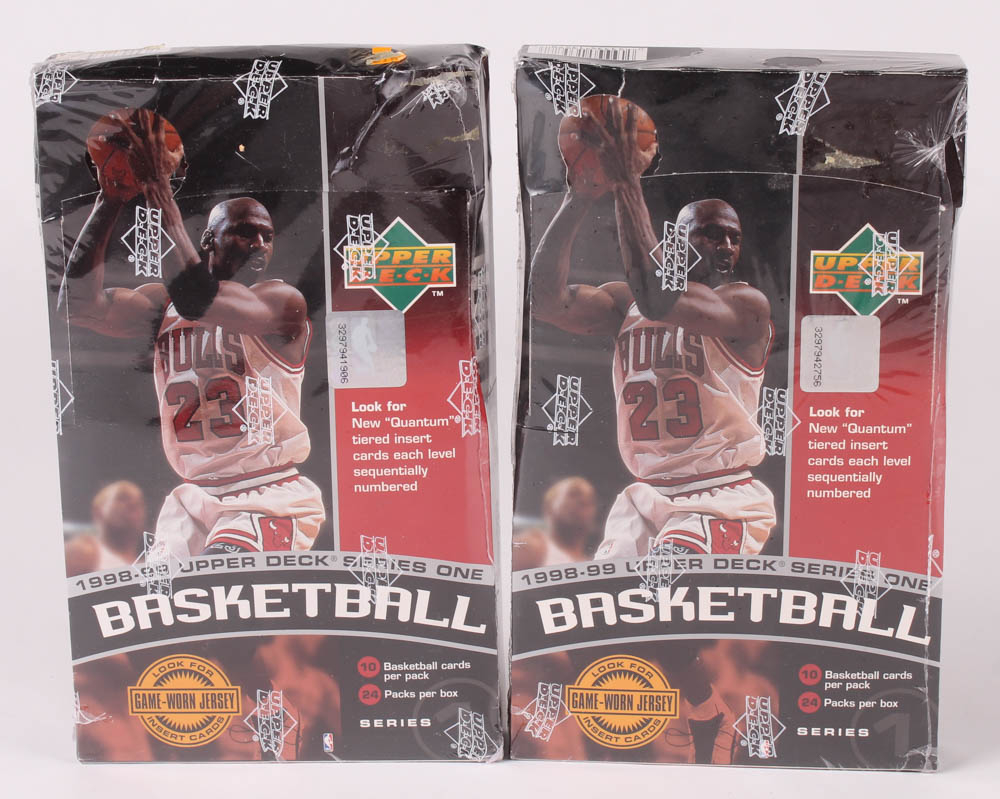 Lot of (2) 199899 Upper Deck Series One Basketball Card Boxes