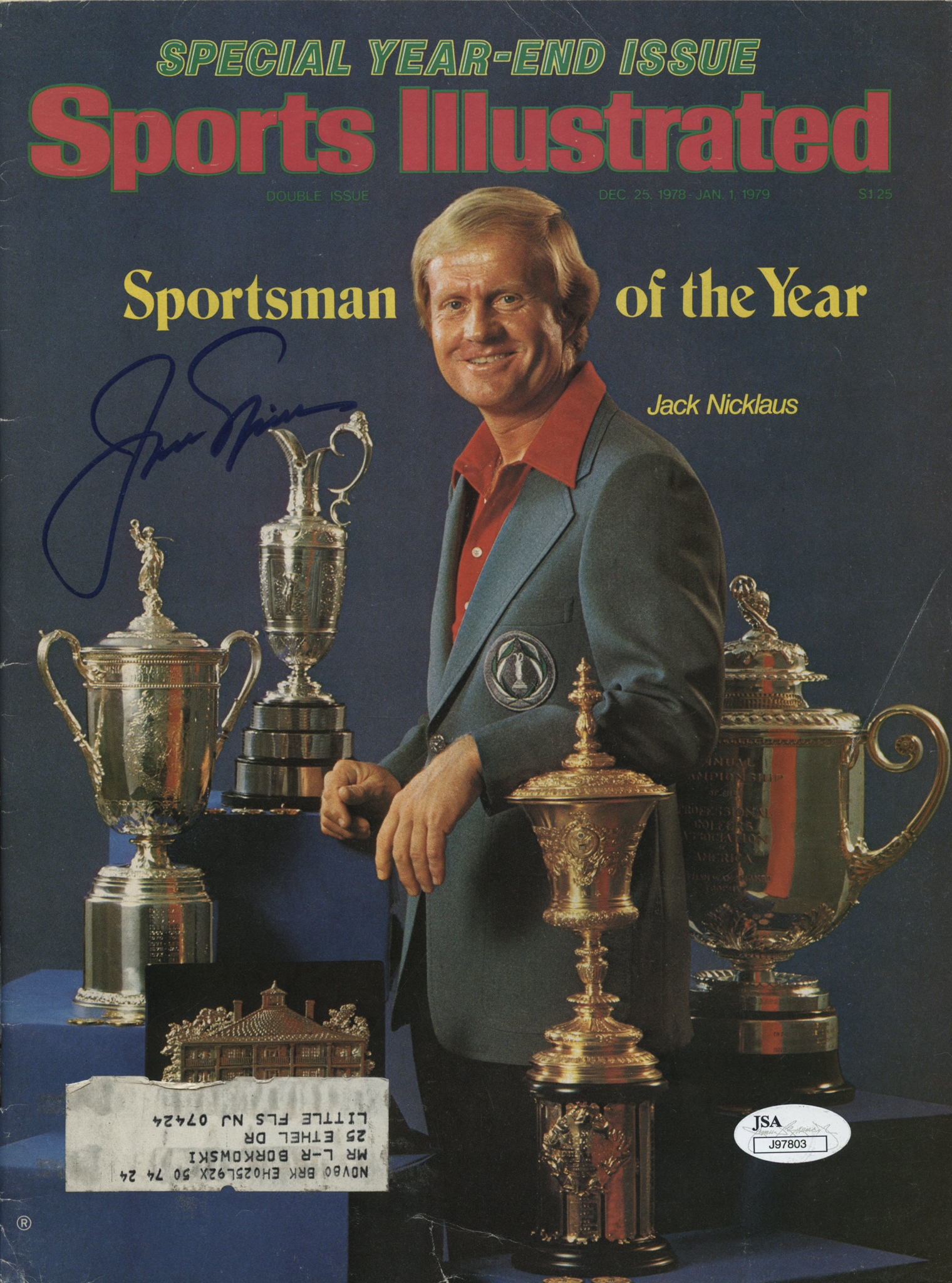 Jack Nicklaus Signed 1978 - 79 Sports Illustrated Magazine (JSA COA) at PristineAuction.com Jack Nicklaus Signed 1978 - 79 Sports Illustrated Magazine (JSA COA) at PristineAuction.com