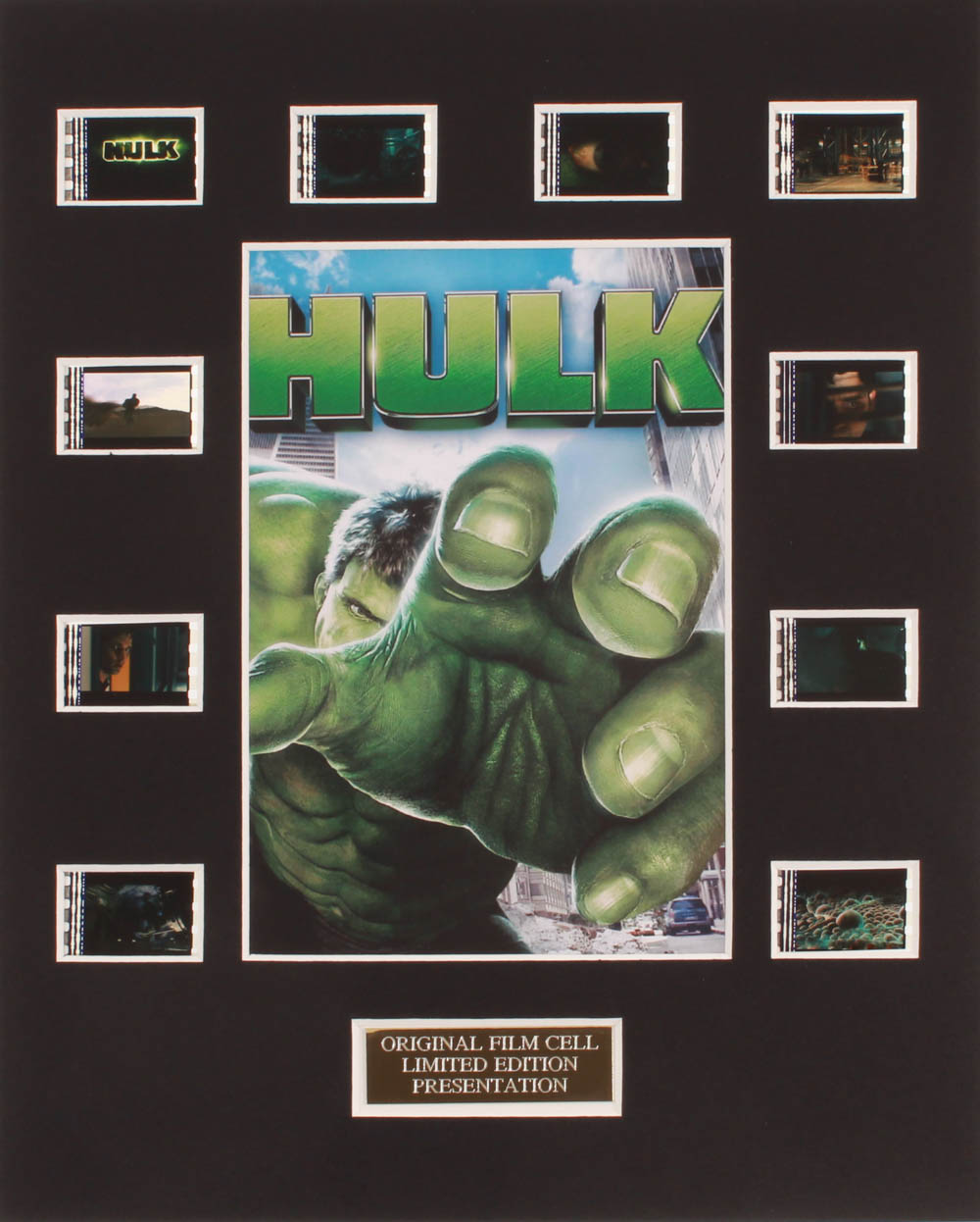 "Hulk" LE 8x10 Custom Matted Original Film / Movie Cell Display at PristineAuction.com "Hulk" LE 8x10 Custom Matted Original Film / Movie Cell Display at PristineAuction.com