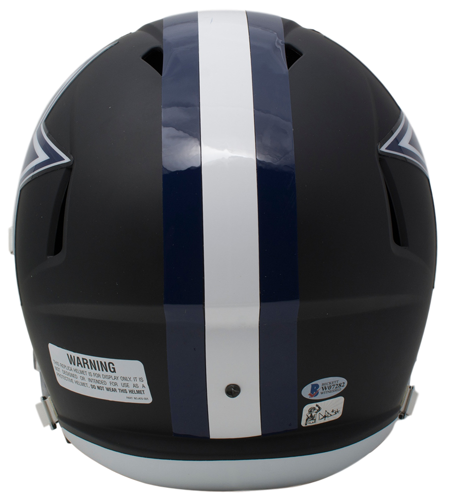 Dak Prescott Signed Dallas Cowboys Full-Size Matte Black Speed Helmet (Beckett COA & Prescott Hologram) at PristineAuction.com Dak Prescott Signed Dallas Cowboys Full-Size Matte Black Speed Helmet (Beckett COA & Prescott Hologram) at PristineAuction.com