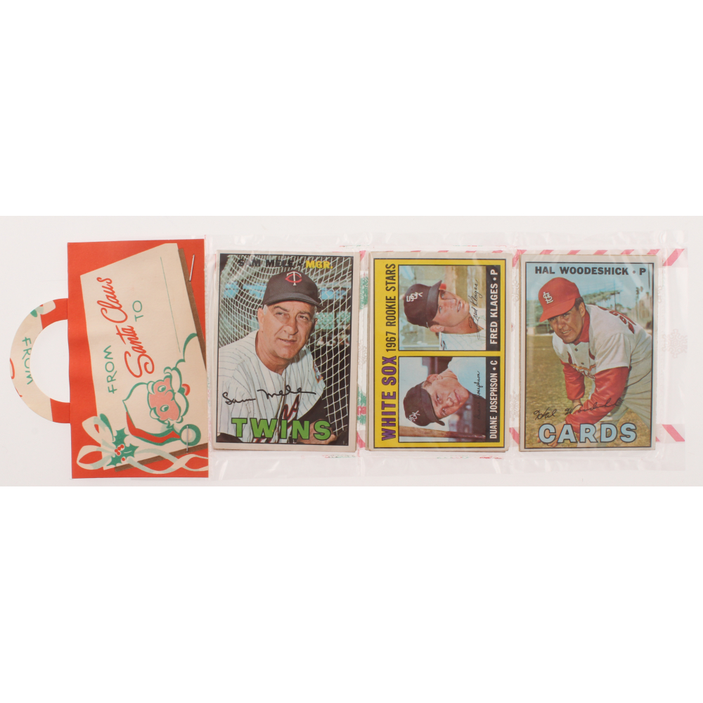 1967 Topps Baseball Cards Unopened Christmas Rack Pack with (12) Cards