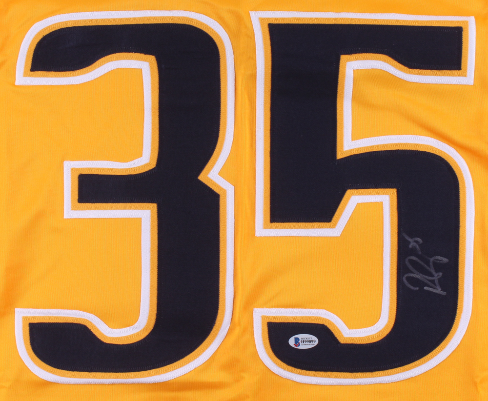 Pekka Rinne Signed Jersey (Beckett COA) at PristineAuction.com Pekka Rinne Signed Jersey (Beckett COA) at PristineAuction.com