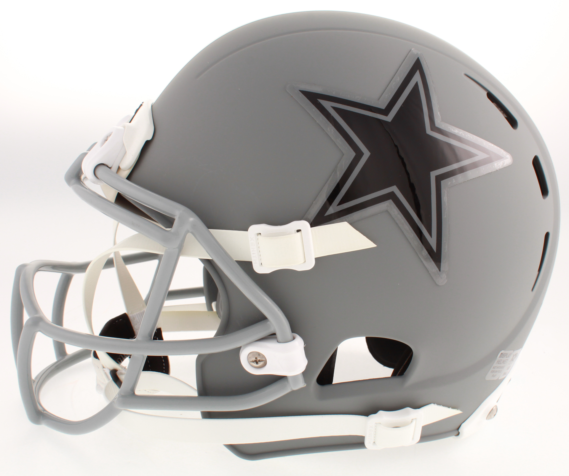 Leighton Vander Esch Signed Dallas Cowboys Matte Gray Full-Size Helmet (Beckett COA) at PristineAuction.com Leighton Vander Esch Signed Dallas Cowboys Matte Gray Full-Size Helmet (Beckett COA) at PristineAuction.com