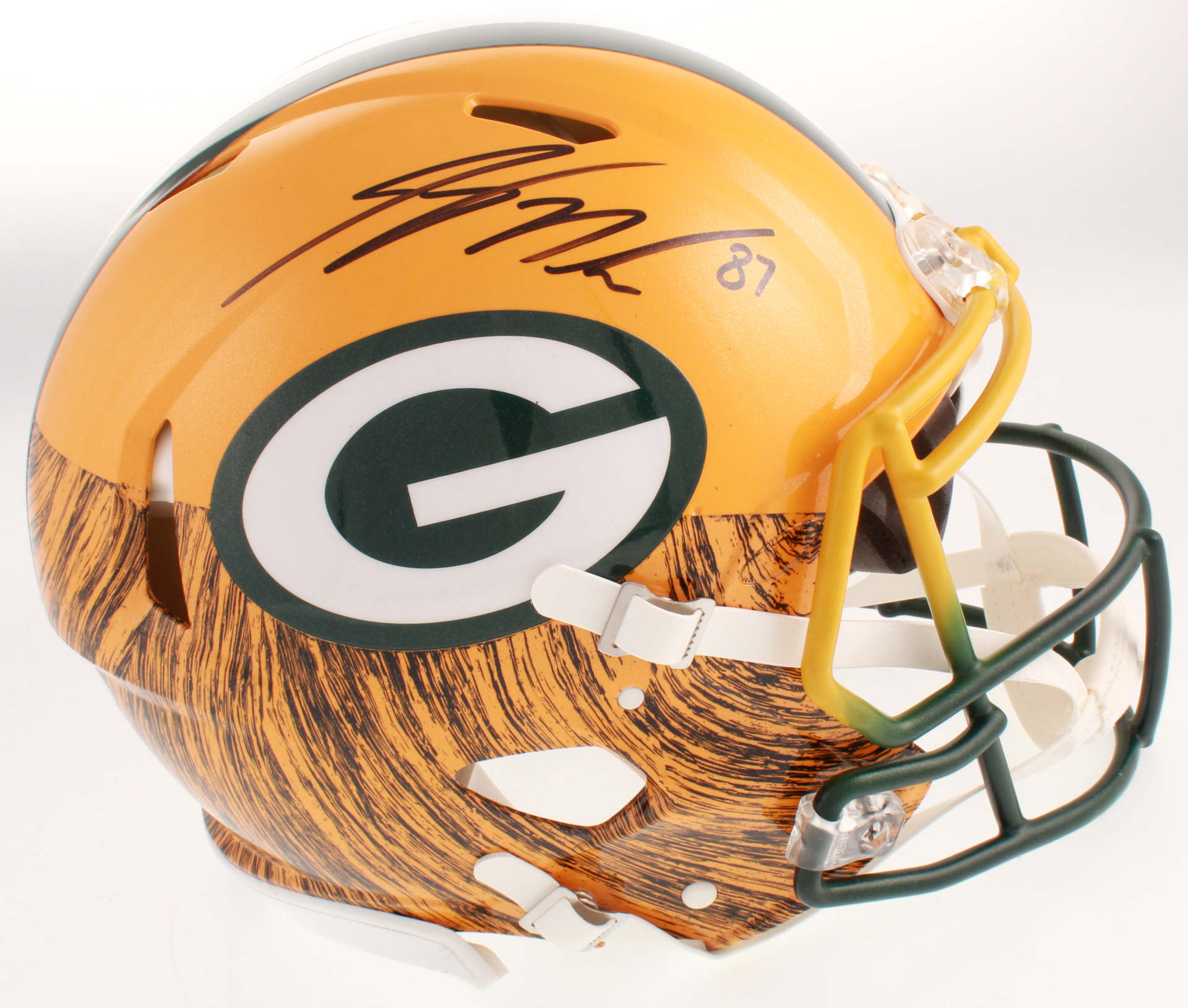 Jordy Nelson Signed Green Bay Packers Full-Size Authentic On-Field Hydro Dipped Speed Helmet (JSA COA) at PristineAuction.com Jordy Nelson Signed Green Bay Packers Full-Size Authentic On-Field Hydro Dipped Speed Helmet (JSA COA) at PristineAuction.com