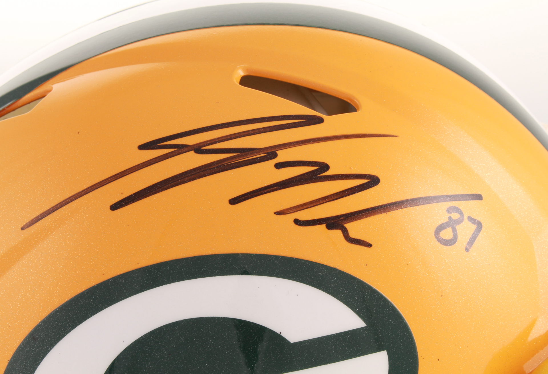 Jordy Nelson Signed Green Bay Packers Full-Size Authentic On-Field Hydro Dipped Speed Helmet (JSA COA) at PristineAuction.com Jordy Nelson Signed Green Bay Packers Full-Size Authentic On-Field Hydro Dipped Speed Helmet (JSA COA) at PristineAuction.com