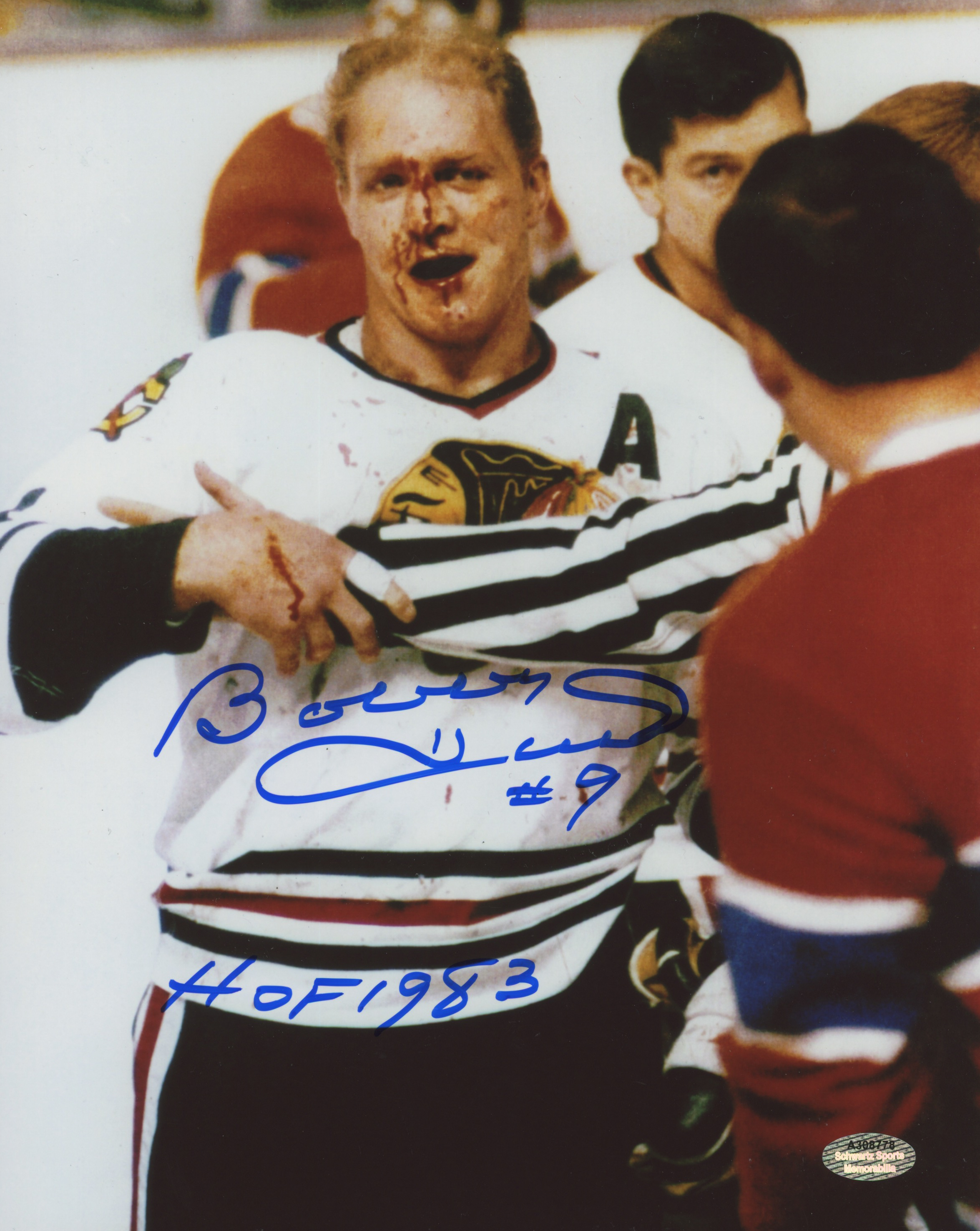 Bobby Hull Signed Chicago Blackhawks 8x10 Photo Inscribed "HOF 1983" (Schwartz COA) at PristineAuction.com Bobby Hull Signed Chicago Blackhawks 8x10 Photo Inscribed "HOF 1983" (Schwartz COA) at PristineAuction.com