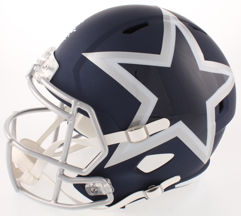 Leighton Vander Esch Signed Dallas Cowboys Full-Size AMP Alternate Speed Helmet (Beckett COA) at PristineAuction.com Leighton Vander Esch Signed Dallas Cowboys Full-Size AMP Alternate Speed Helmet (Beckett COA) at PristineAuction.com