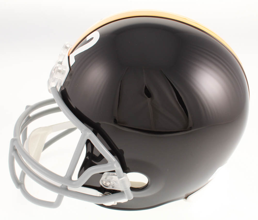 Franco Harris Signed Pittsburgh Steelers Full-Size Throwback Helmet Inscribed "HOF 90" & "Immaculate Reception 12-23-72" (TSE COA) at PristineAuction.com Franco Harris Signed Pittsburgh Steelers Full-Size Throwback Helmet Inscribed "HOF 90" & "Immaculate Reception 12-23-72" (TSE COA) at PristineAuction.com