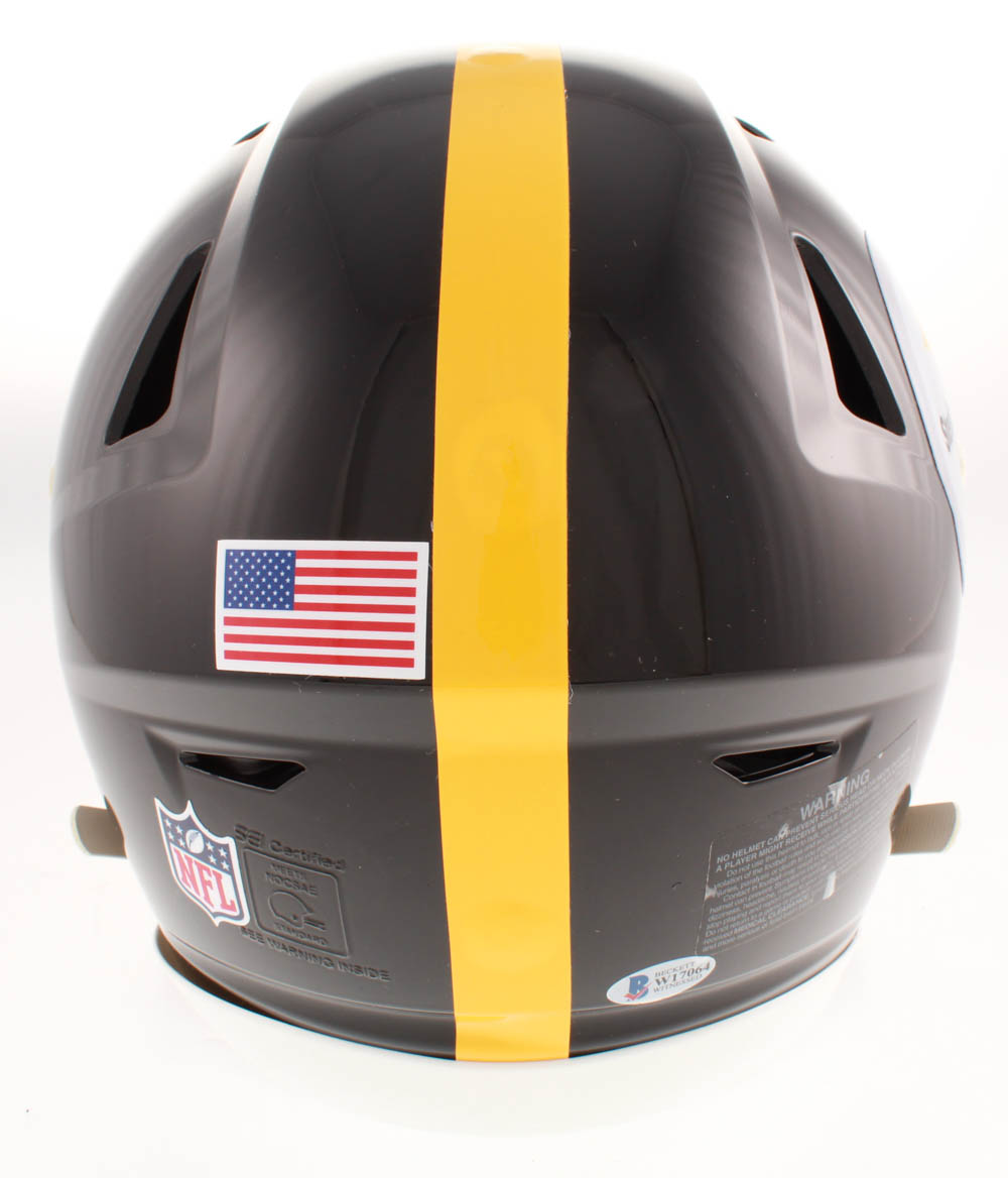 Troy Polamalu Signed Pittsburgh Steelers Full-Size Authentic On-Field SpeedFlex Helmet (Beckett COA) at PristineAuction.com Troy Polamalu Signed Pittsburgh Steelers Full-Size Authentic On-Field SpeedFlex Helmet (Beckett COA) at PristineAuction.com