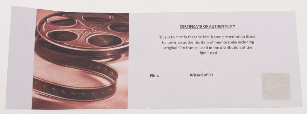 "The Wizard of Oz" LE 8x10 Custom Matted Original Film / Movie Cell Display at PristineAuction.com "The Wizard of Oz" LE 8x10 Custom Matted Original Film / Movie Cell Display at PristineAuction.com