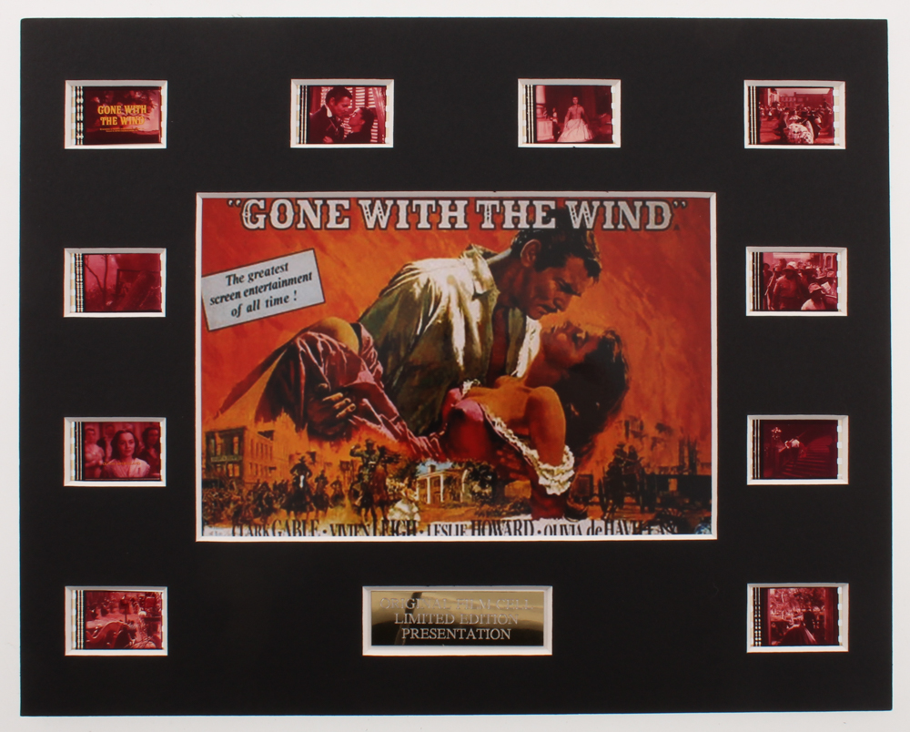 "Gone with the Wind" LE 8x10 Custom Matted Original Film / Movie Cell Display at PristineAuction.com "Gone with the Wind" LE 8x10 Custom Matted Original Film / Movie Cell Display at PristineAuction.com