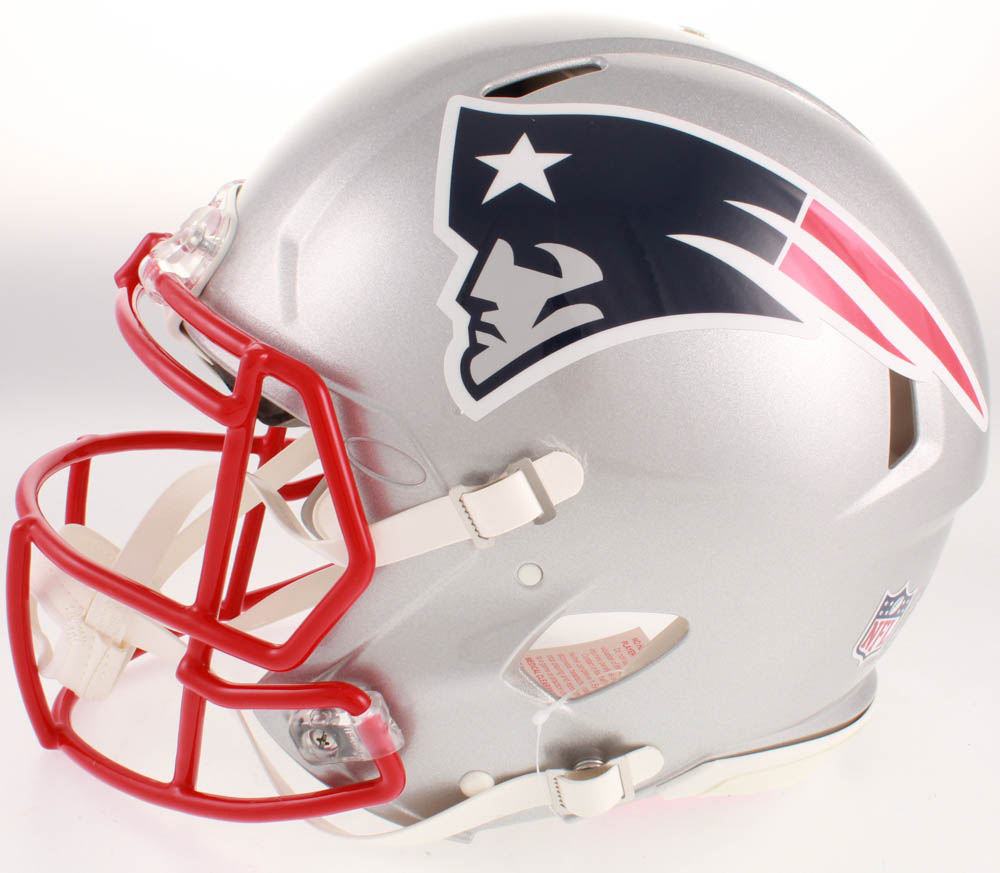 Julian Edelman Signed New England Patriots Full-Size Authentic On-Field Speed Helmet Inscribed "SB LIII MVP" (Beckett COA) at PristineAuction.com Julian Edelman Signed New England Patriots Full-Size Authentic On-Field Speed Helmet Inscribed "SB LIII MVP" (Beckett COA) at PristineAuction.com