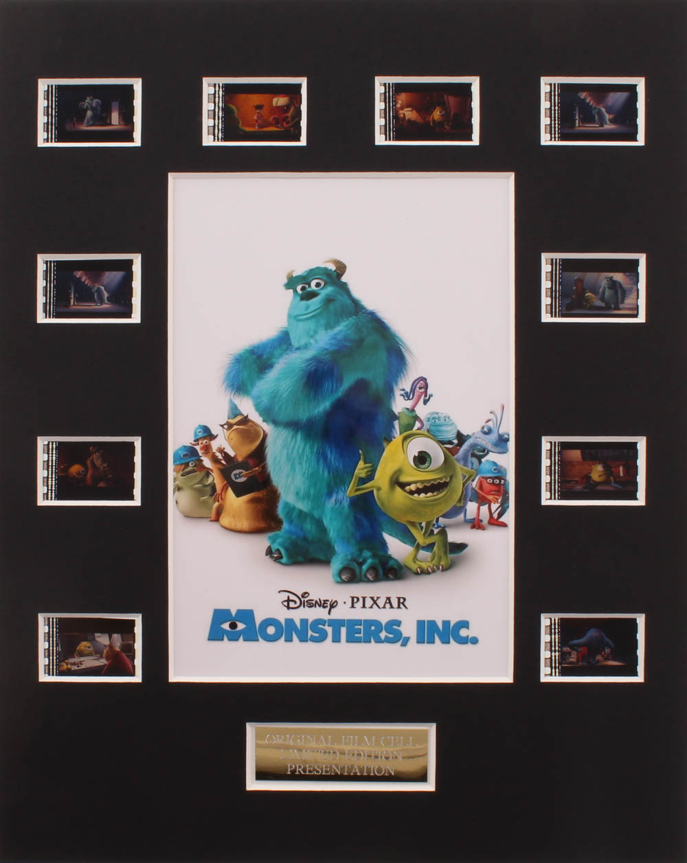 "Monsters, Inc." LE 8x10 Custom Matted Original Film / Movie Cell Display at PristineAuction.com "Monsters, Inc." LE 8x10 Custom Matted Original Film / Movie Cell Display at PristineAuction.com