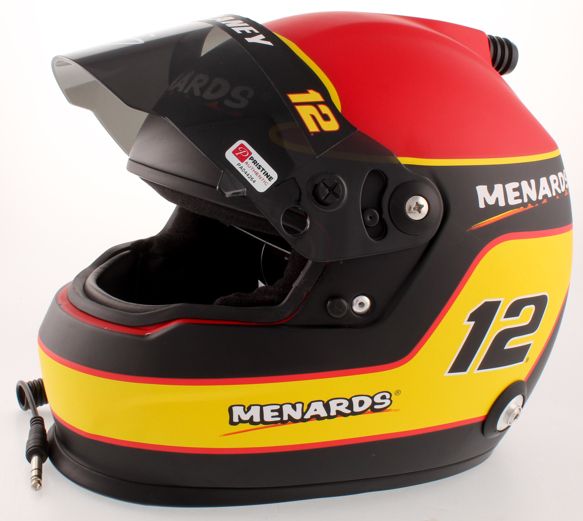 Ryan Blaney Signed NASCAR Menards Full-Size Helmet (PA COA) at PristineAuction.com Ryan Blaney Signed NASCAR Menards Full-Size Helmet (PA COA) at PristineAuction.com