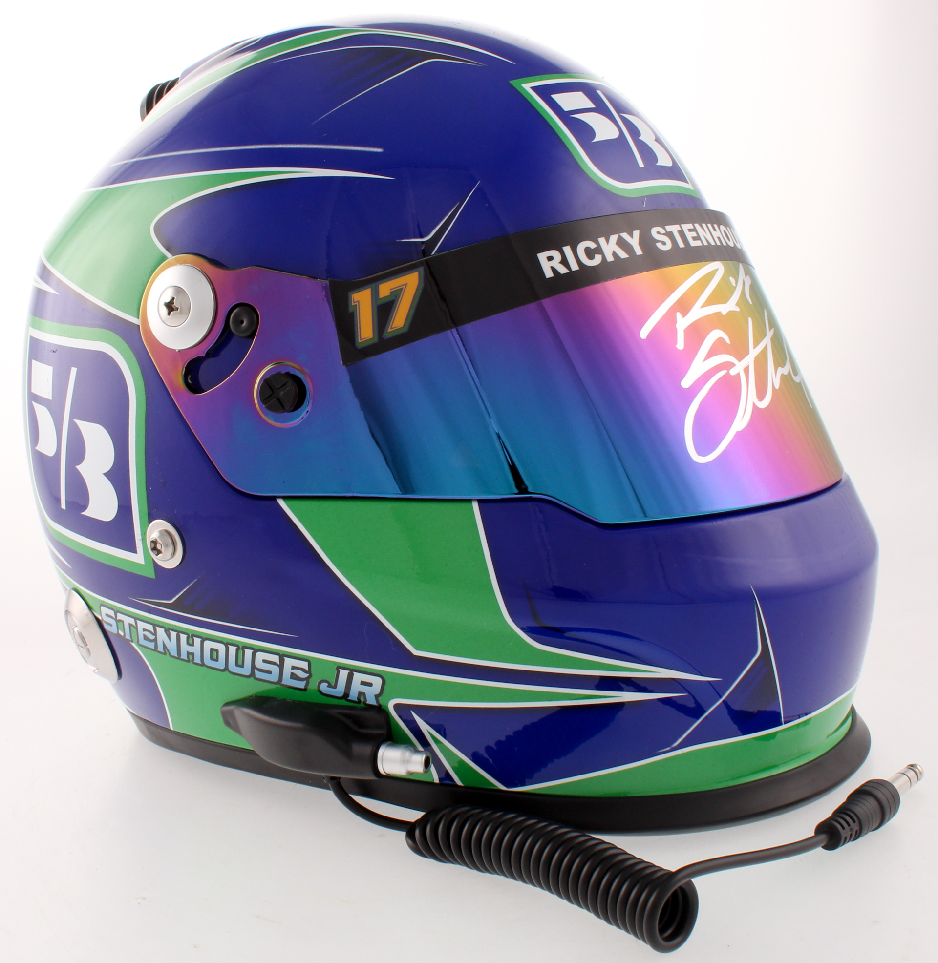 Ricky Stenhouse Jr. Signed 2017 NASCAR Fifth Third Bank Limited Ediiton Full-Size Helmet (PA COA) at PristineAuction.com Ricky Stenhouse Jr. Signed 2017 NASCAR Fifth Third Bank Limited Ediiton Full-Size Helmet (PA COA) at PristineAuction.com
