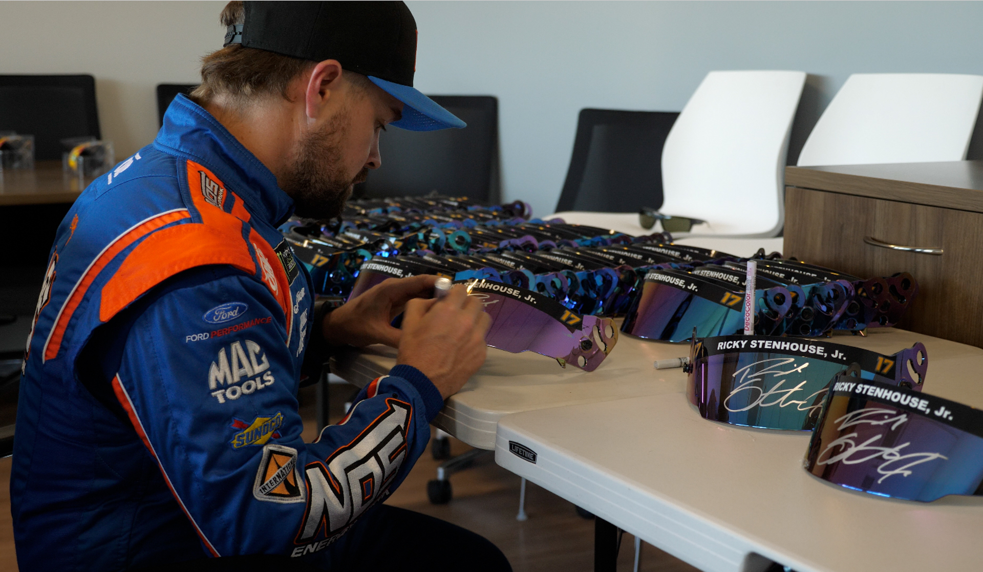 Ricky Stenhouse Jr. Signed 2017 NASCAR Fifth Third Bank Limited Ediiton Full-Size Helmet (PA COA) at PristineAuction.com Ricky Stenhouse Jr. Signed 2017 NASCAR Fifth Third Bank Limited Ediiton Full-Size Helmet (PA COA) at PristineAuction.com