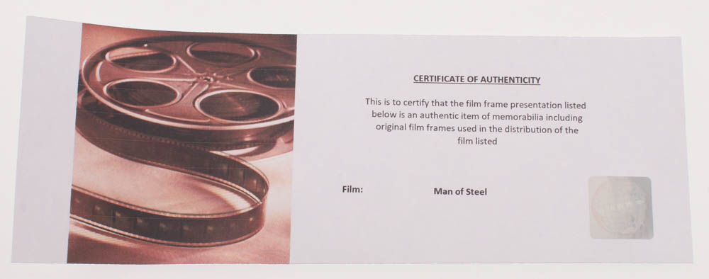 "Man of Steel" LE 8x10 Custom Matted Original Film / Movie Cell Display at PristineAuction.com "Man of Steel" LE 8x10 Custom Matted Original Film / Movie Cell Display at PristineAuction.com
