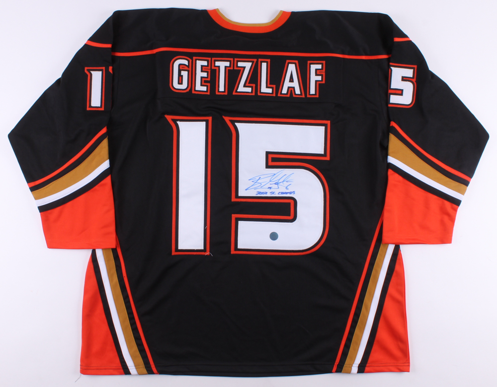 Ryan Getzlaf Signed Jersey Inscribed "2007 SC Champs" (AJ Sports World COA) at PristineAuction.com Ryan Getzlaf Signed Jersey Inscribed "2007 SC Champs" (AJ Sports World COA) at PristineAuction.com