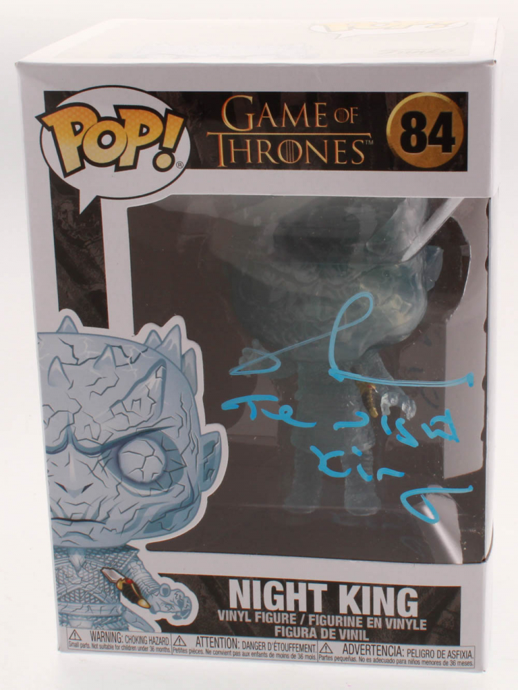 Richard Brake Signed "Game of Thrones" #84 Night King Funko Pop! Vinyl Figure Inscribed "The Night King" (Radtke COA) at PristineAuction.com Richard Brake Signed "Game of Thrones" #84 Night King Funko Pop! Vinyl Figure Inscribed "The Night King" (Radtke COA) at PristineAuction.com