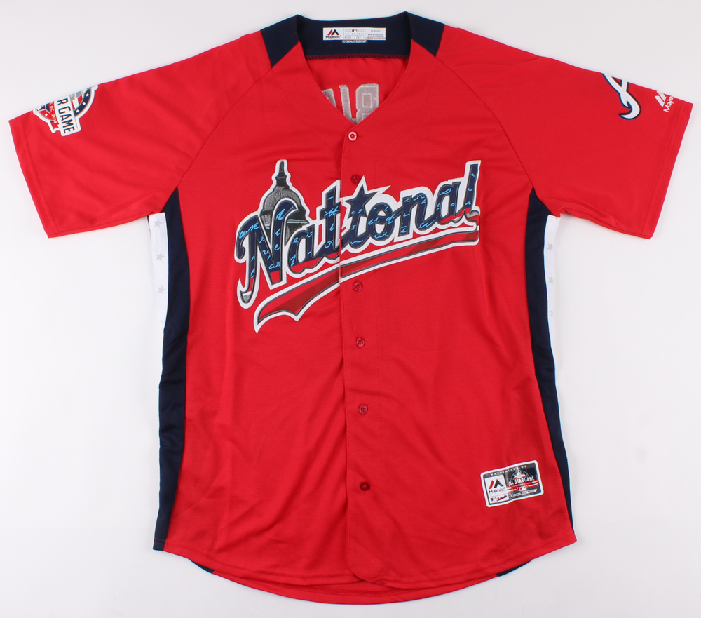 Ozzie Albies Signed National League All-Star Game Jersey (Beckett COA) at PristineAuction.com Ozzie Albies Signed National League All-Star Game Jersey (Beckett COA) at PristineAuction.com